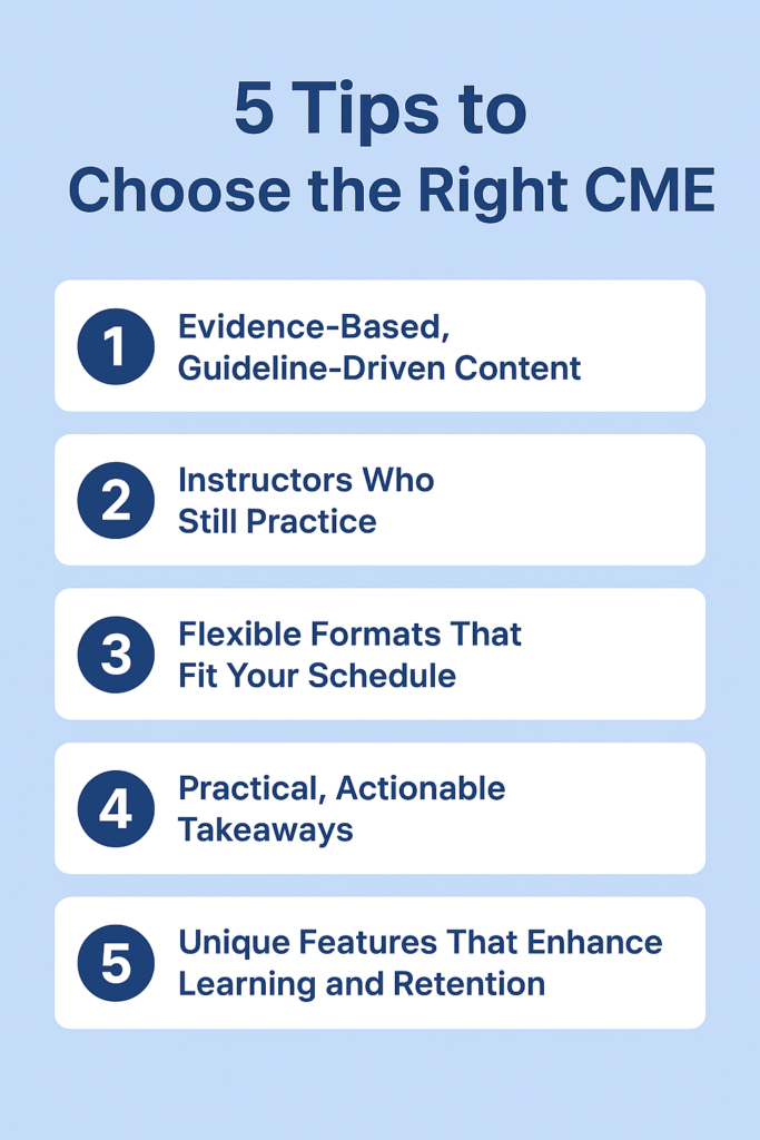 5 tips for choosing CME