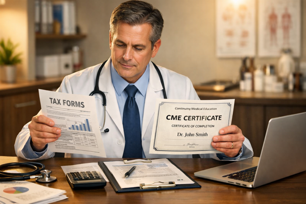 CME tax deduction guide for physicians 2026