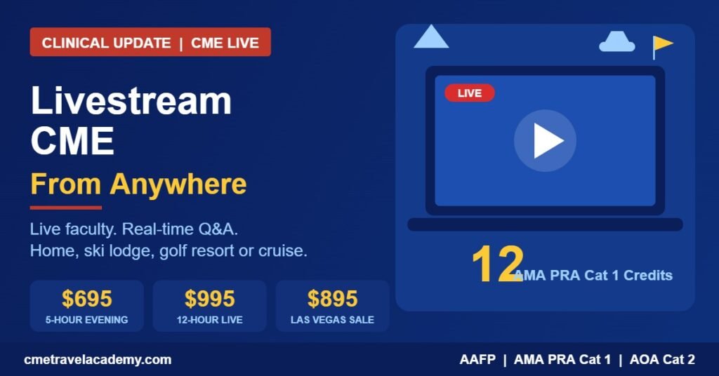 Livestream CME from anywhere with CME Live: Your Location